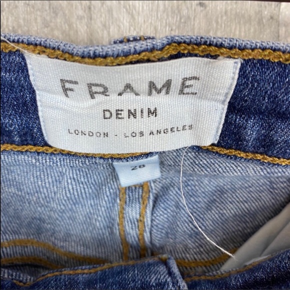 Anthropologie Frame Le Skinny de Jeanne Raw Hem Size 28 - Picture 13 of 15